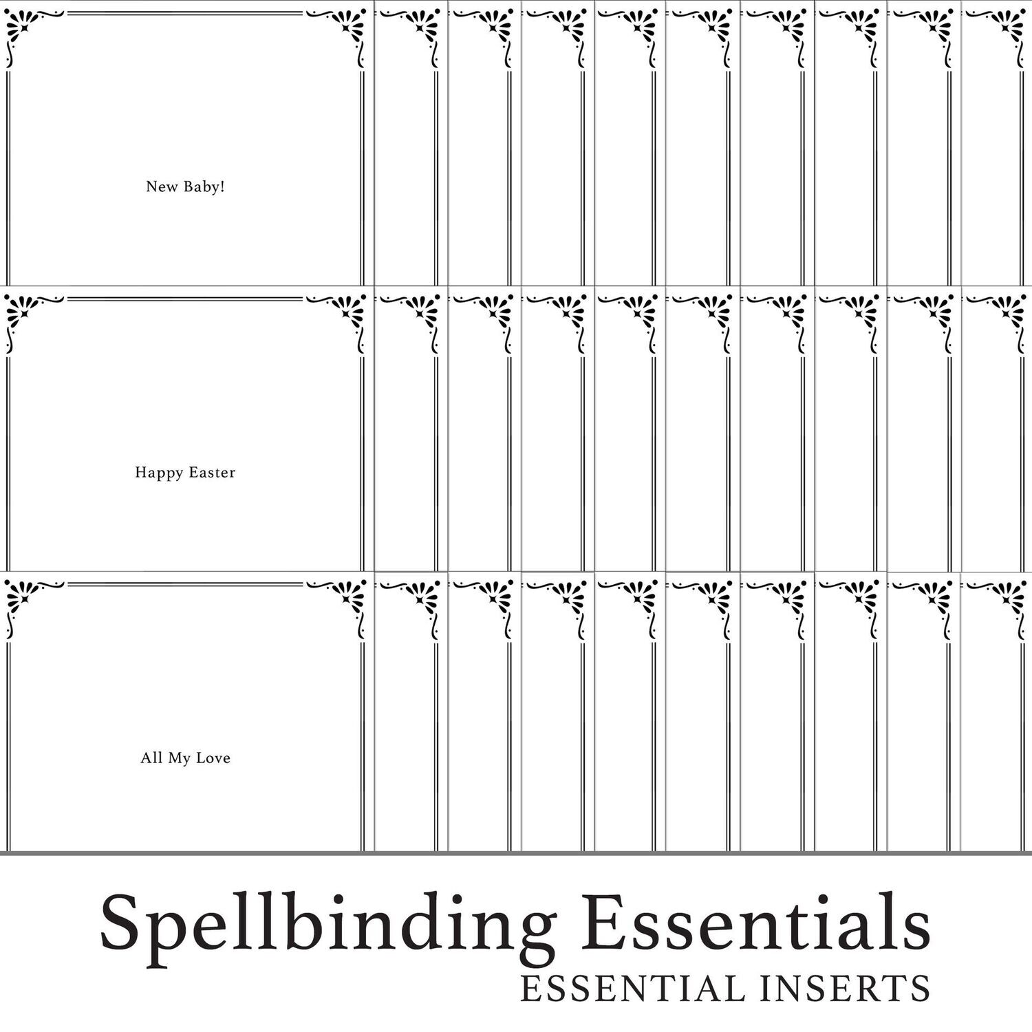 Spellbinding Essentials - 240 Essential Inserts