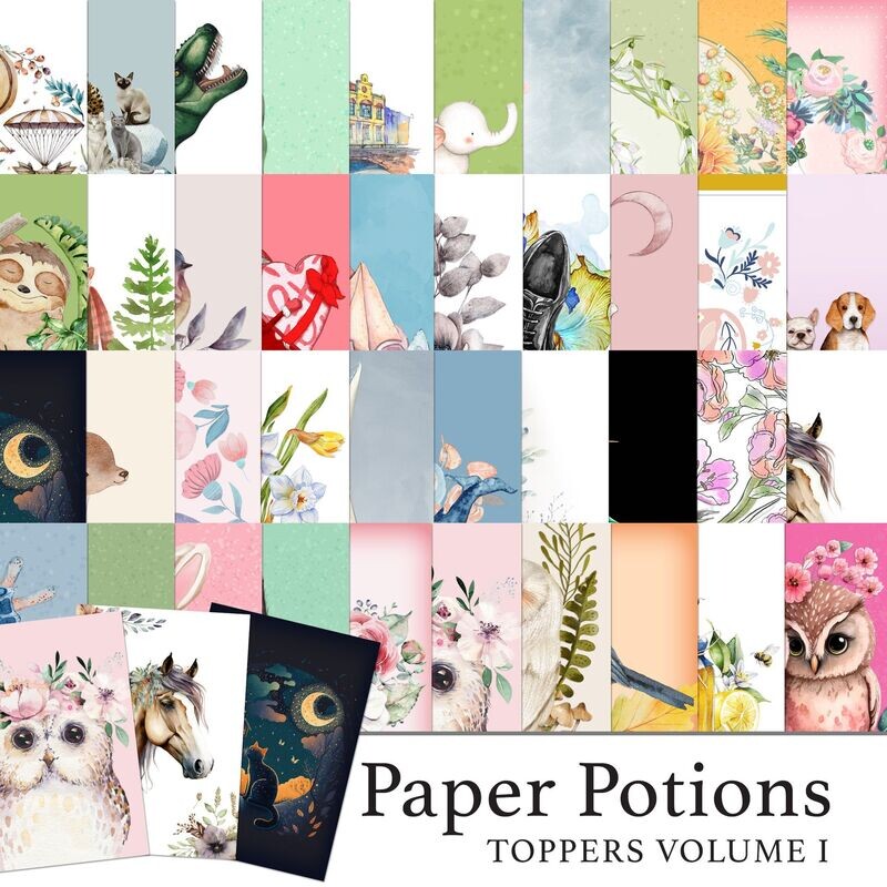 Paper Potions  - 80 Toppers Vol I Digital Kit