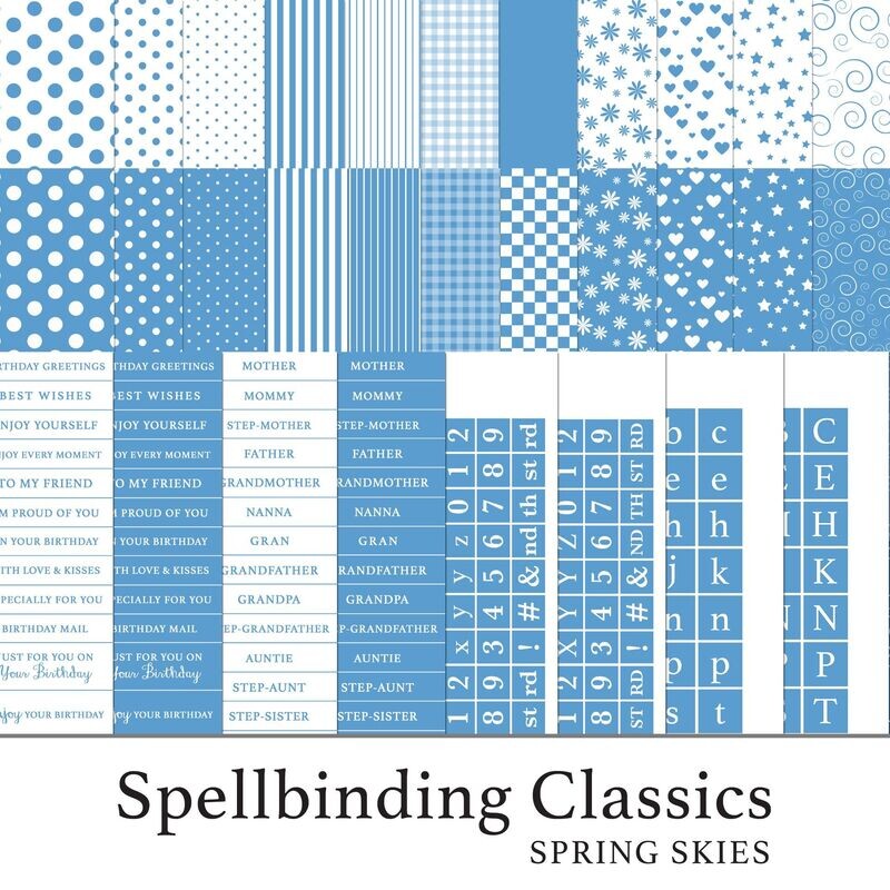 Spellbinding Classics Blues Spring Skies Digital Kit