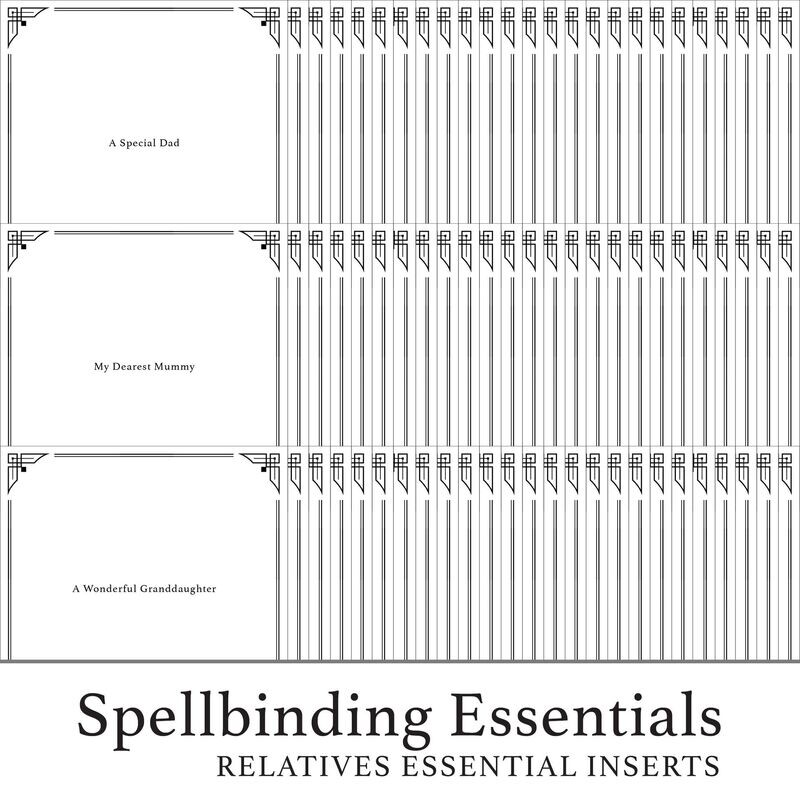 Spellbinding Essentials - 910 Relatives Essential Digital Inserts
