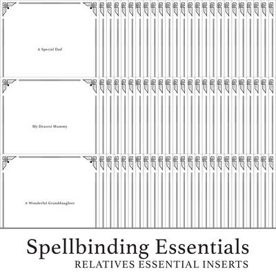 Spellbinding Essentials - 910 Relatives Essential Digital Inserts