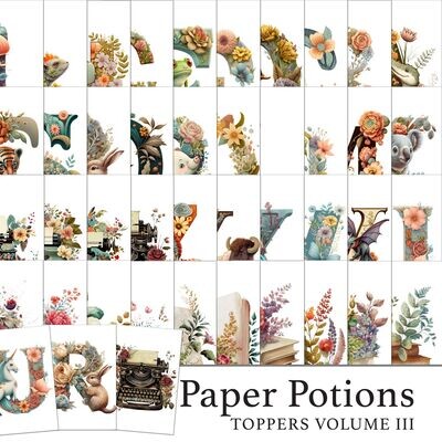 Paper Potions - 80 Toppers Vol III Digital Kit