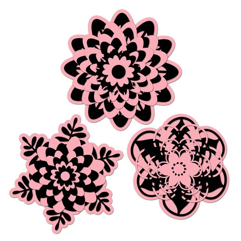 Big Bold Blooms Trio SVG Files