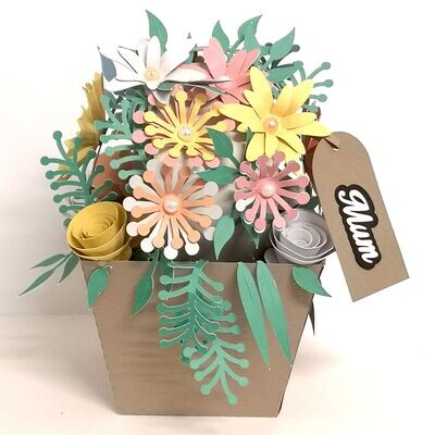 Flower Basket SVG Files