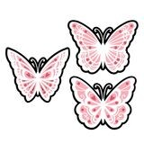 Paper Piece Butterfly Trio SVG Files