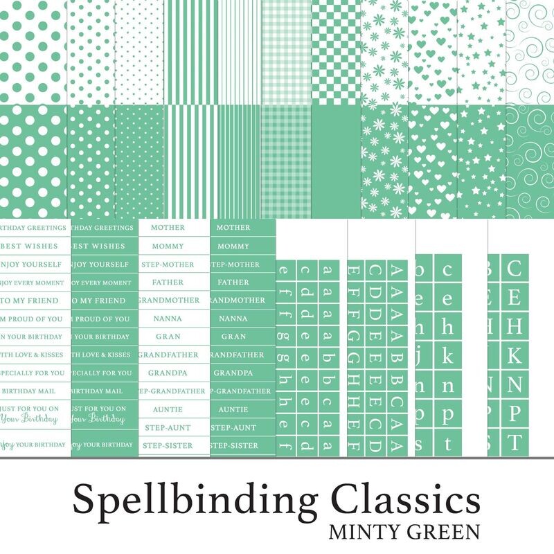 Spellbinding Classics Greens Minty Green Digital Kit