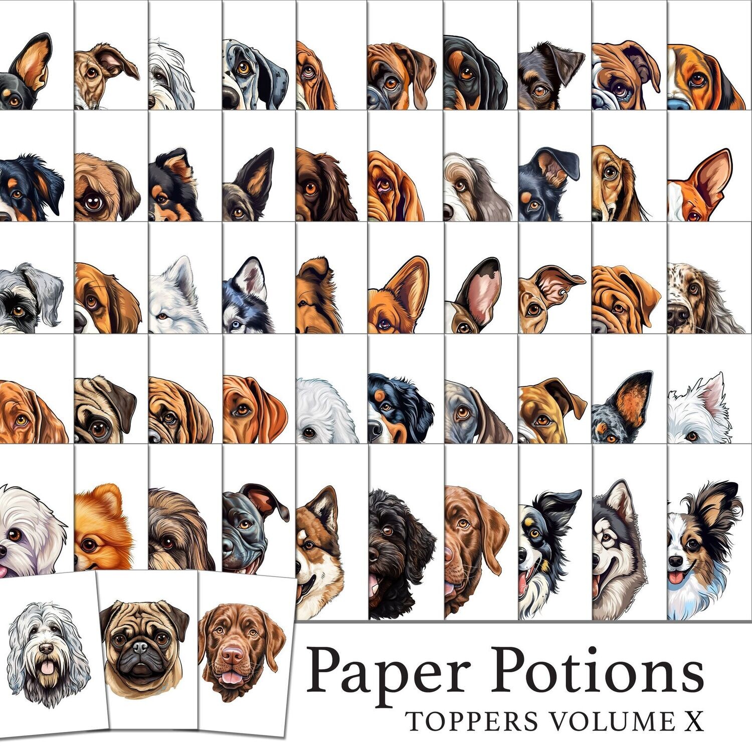 Paper Potions  - 100 Toppers Vol X Digital Kit