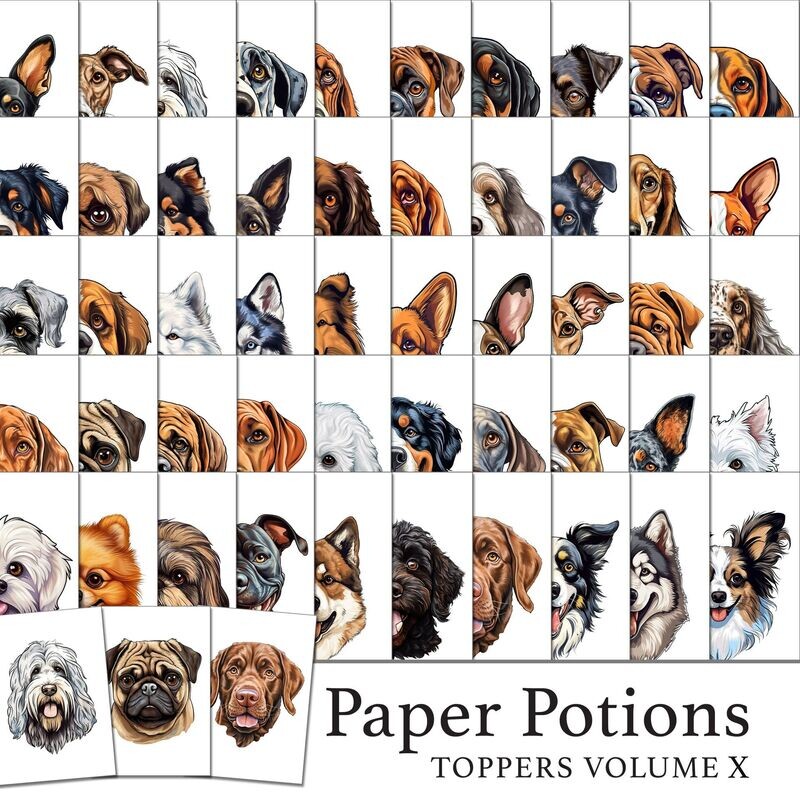 Paper Potions  - 100 Toppers Vol X Digital Kit