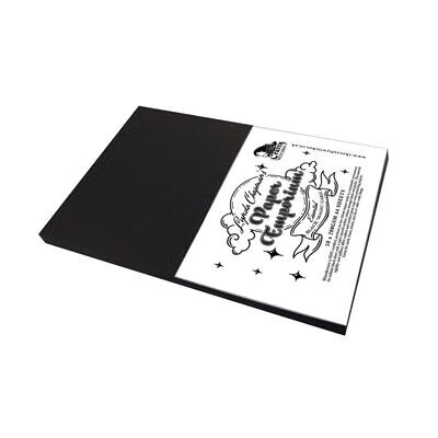 Black Card Stock 200gsm suitable for all of your crafty projects. Coloured core.