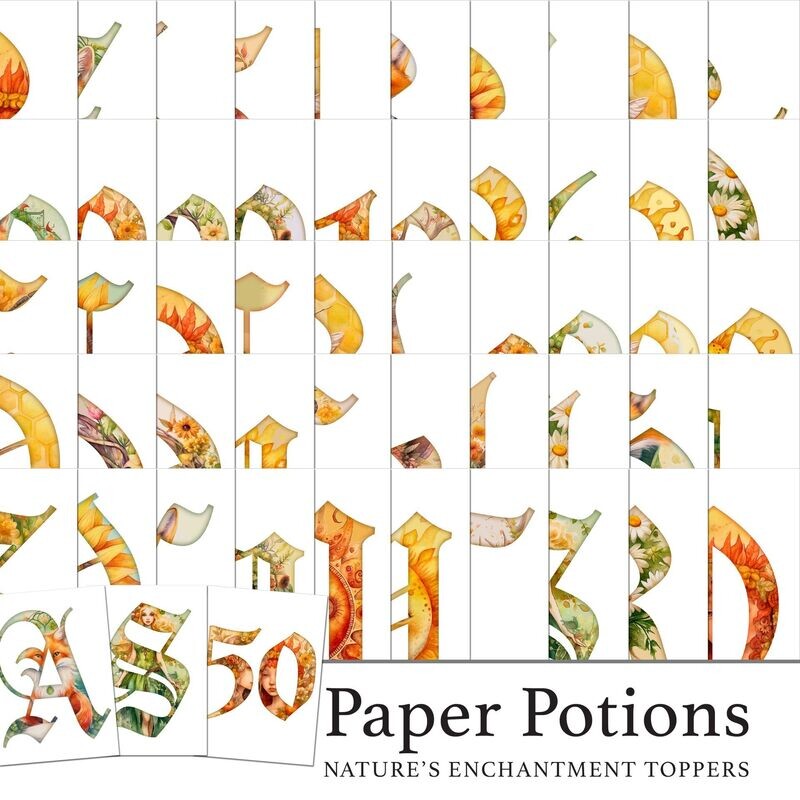 Paper Potions  - Nature's Enchantment Toppers Digital Kit