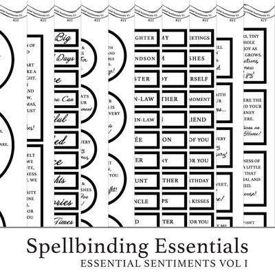 Spellbinding Essentials - Essential Sentiments Vol I