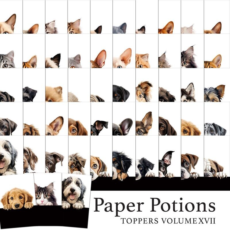Paper Potions  - 100 Toppers Vol XVII Digital Kit