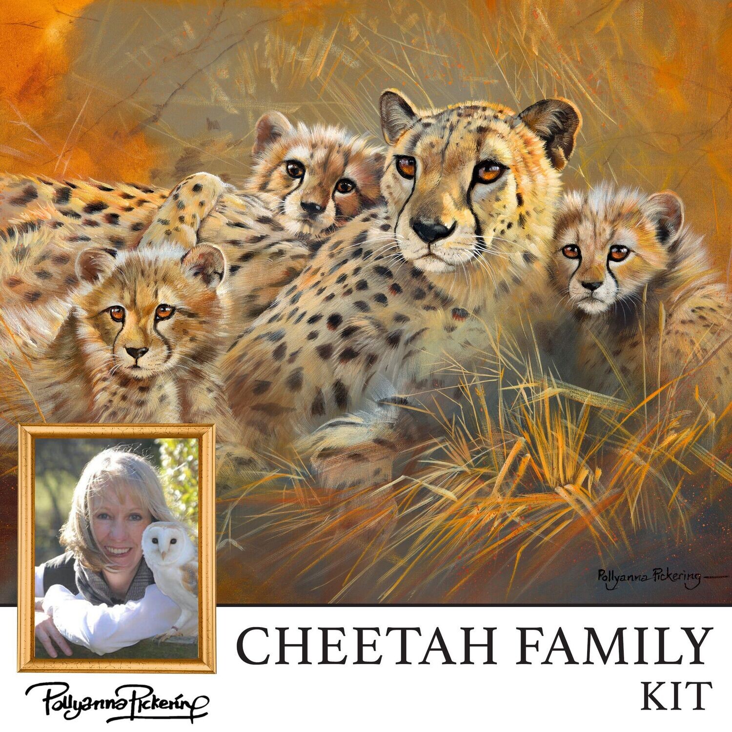Pollyanna Pickering's Cheetah Family Digital Kit