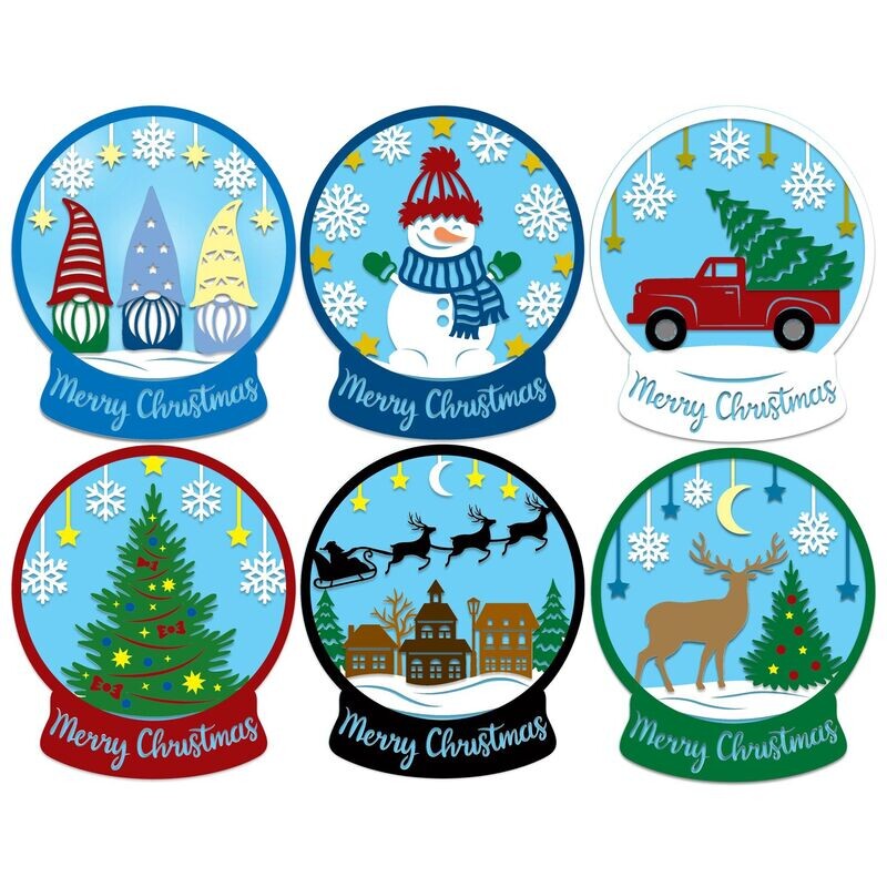 Snowglobe Surprise SVG Cutting Files