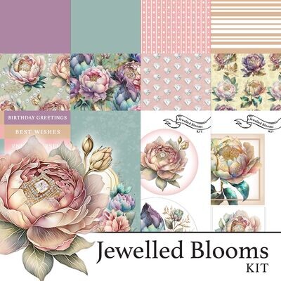 Jewelled Blooms Digital Kit