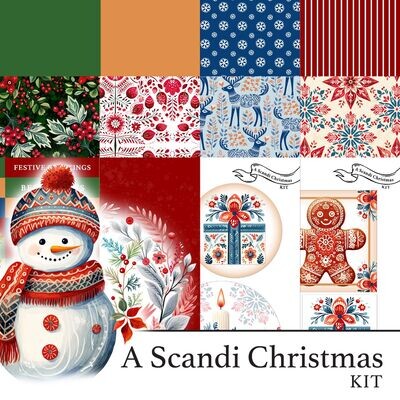 A Scandi Christmas Digital Kit