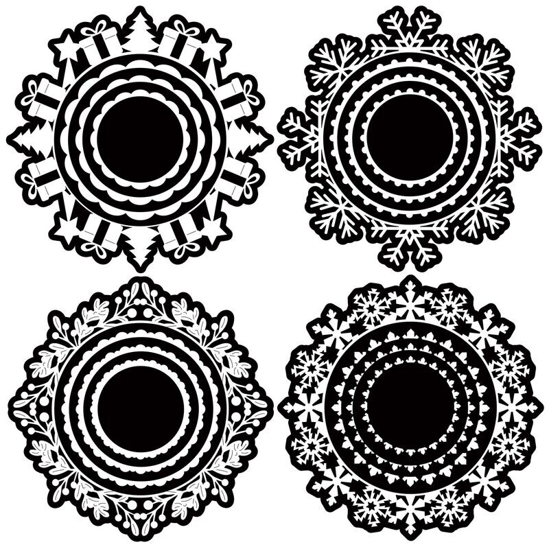 Christmas Doily SVG Cutting Files Vol I