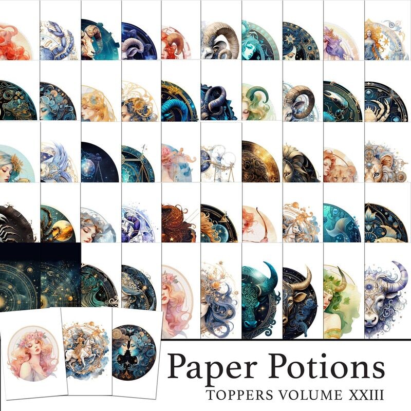 Paper Potions  - 100 Toppers Vol XXIII Digital Kit