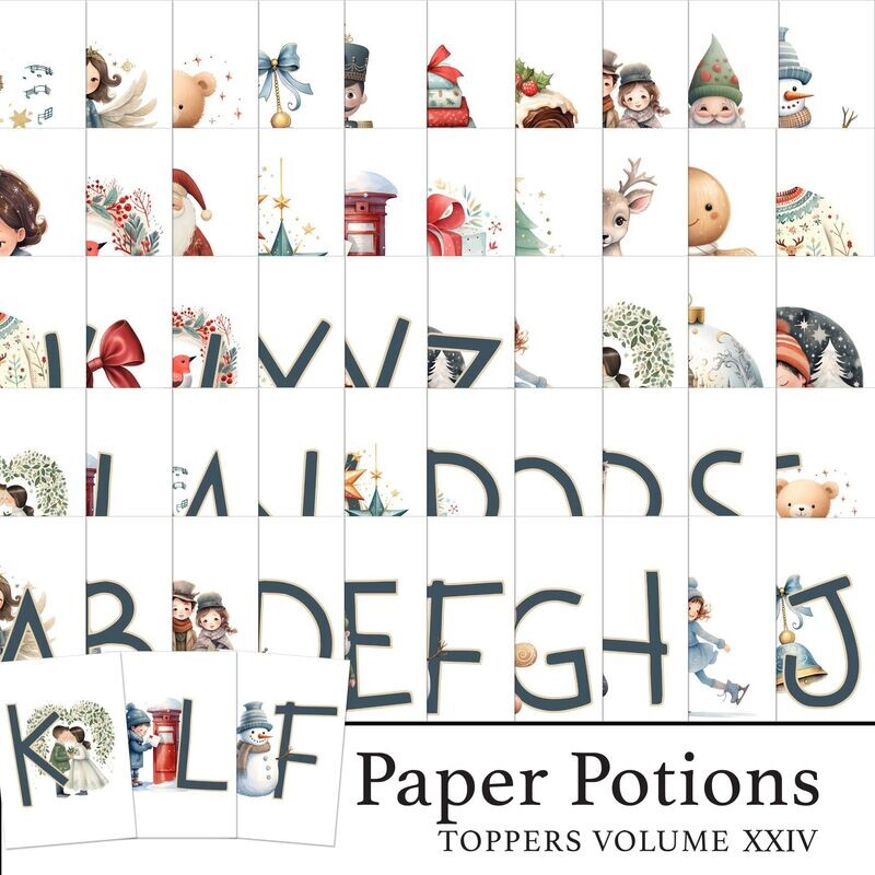 Paper Potions  - 100 Toppers Vol XXIV Digital Kit