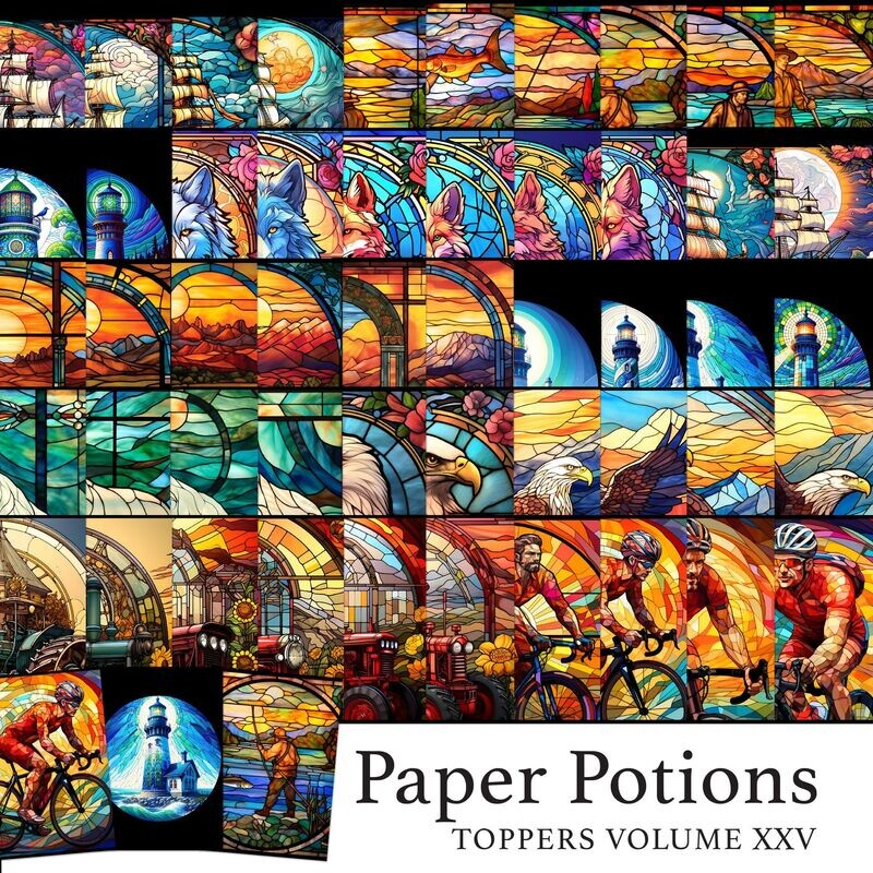 Paper Potions  - 100 Toppers Vol XXV Digital Kit