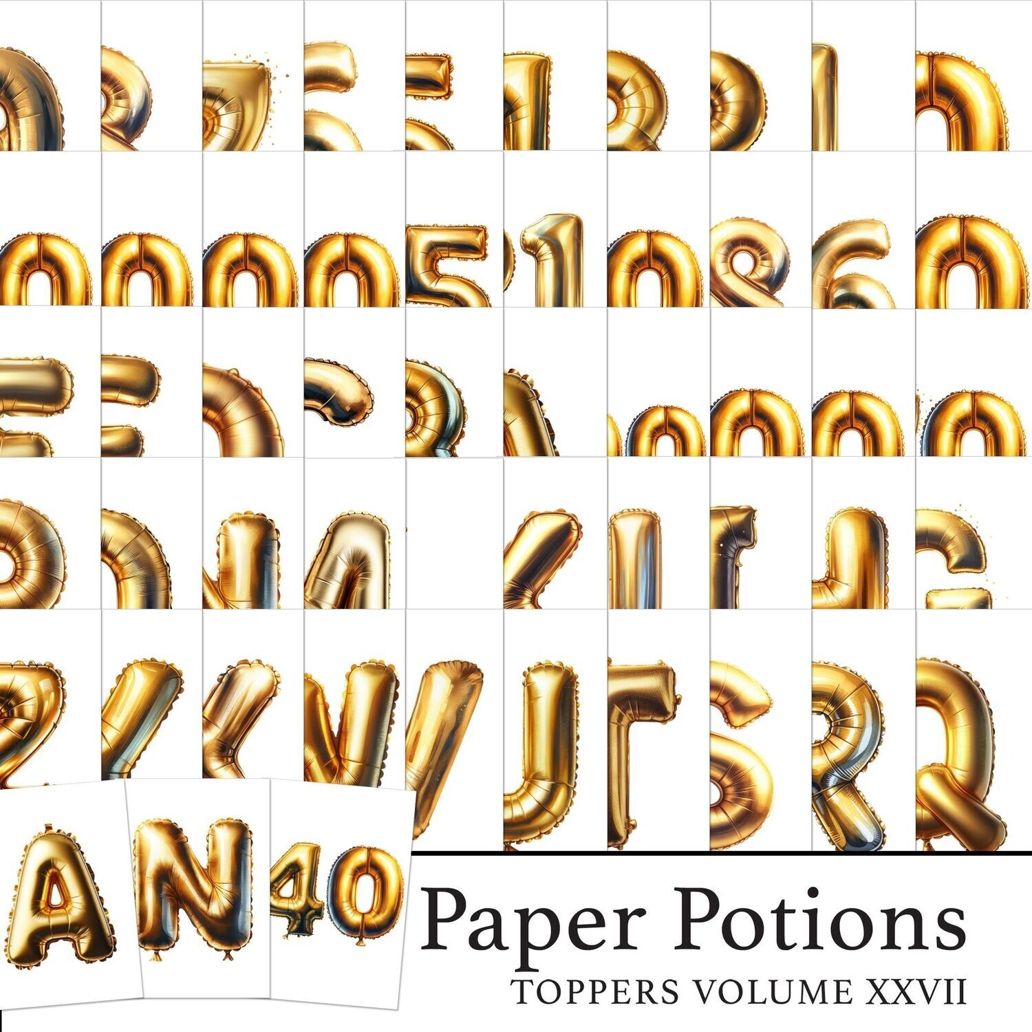 Paper Potions  - 100 Toppers Vol XXVII Digital Kit