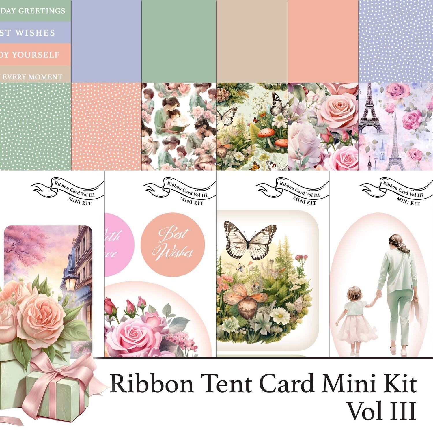 Ribbon Card Vol III Digital Kit