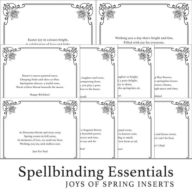 Spellbinding Essentials - 138 Joys of Spring Inserts