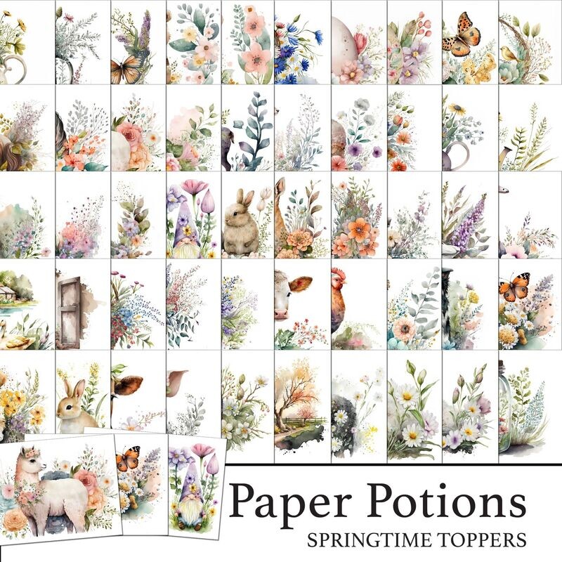 Paper Potions  - Spring Toppers Kit