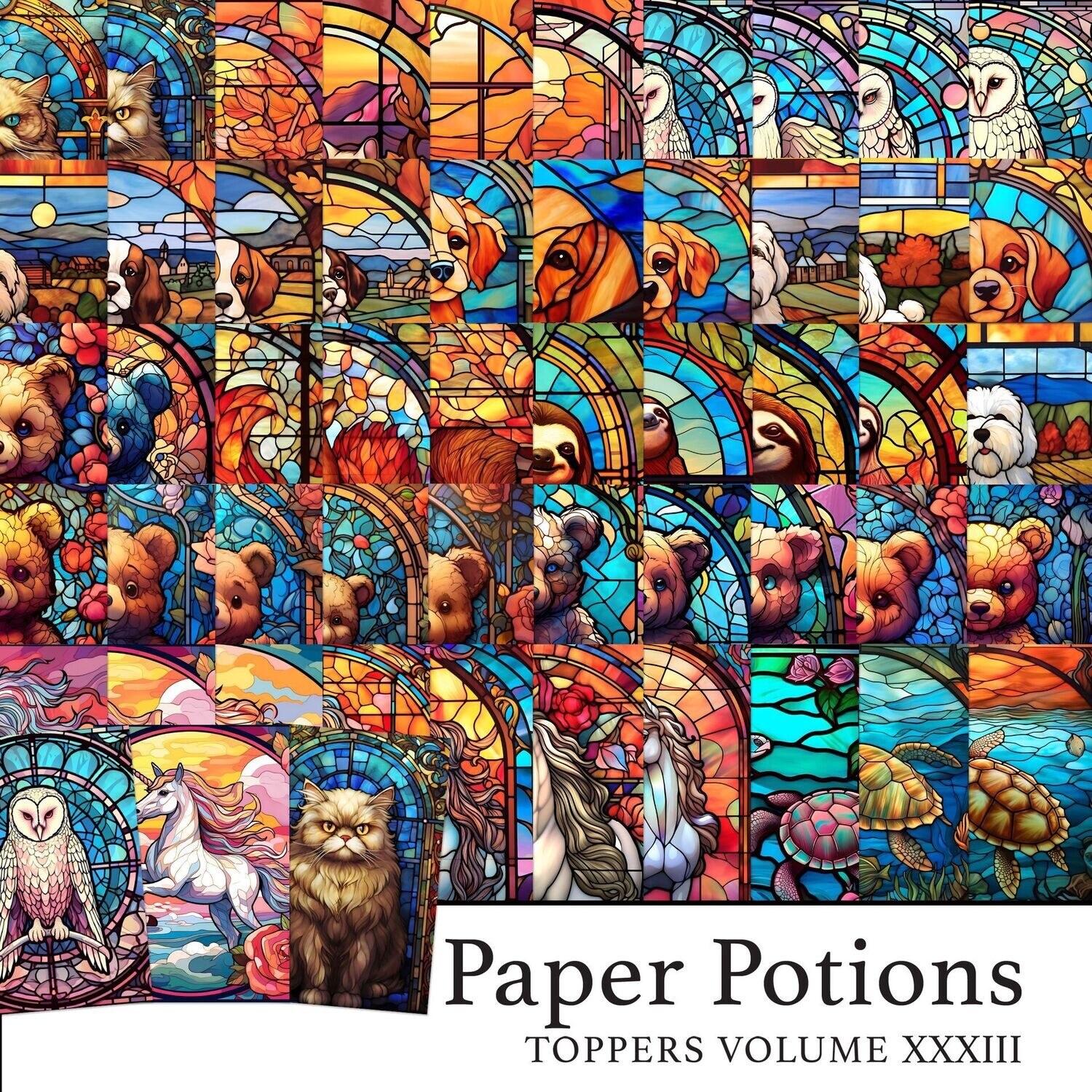 Paper Potions - 100 Toppers Vol XXXIII Digital Kit