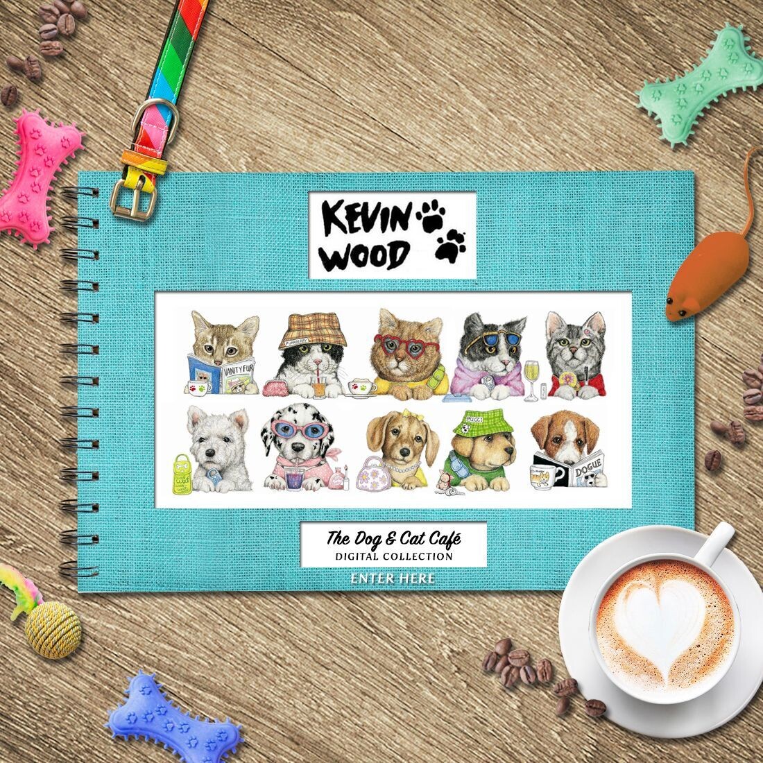 Kevin Wood 'The Dog and Cat Café' Digital Collection