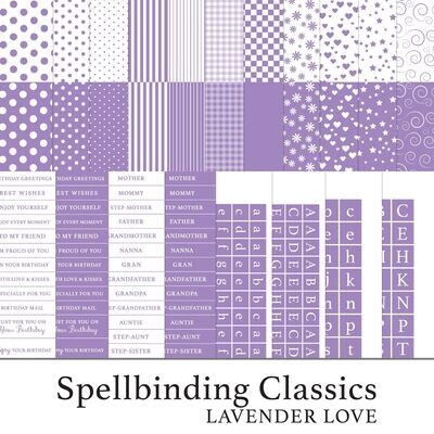 Spellbinding Classics Purples - Lavender Love Digital Kit