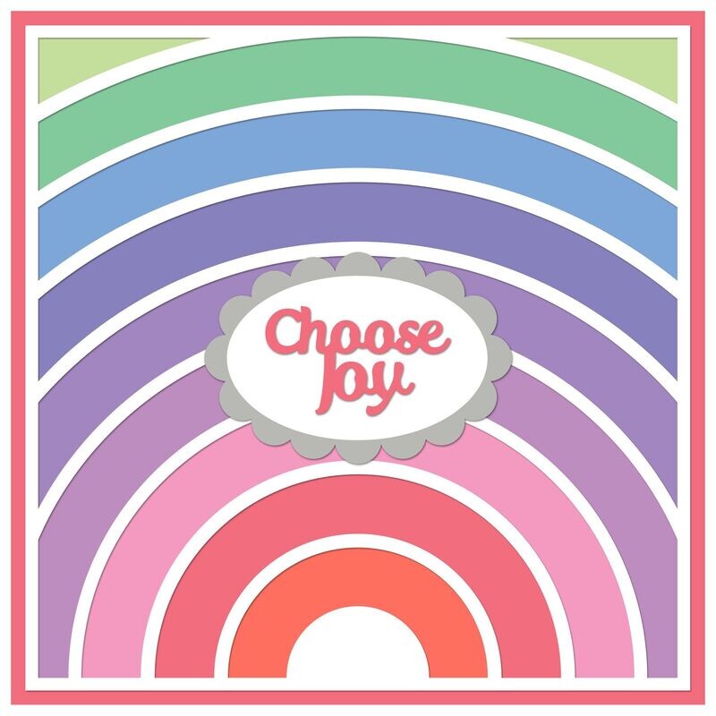 Rainbow Patchwork Layouts SVGs