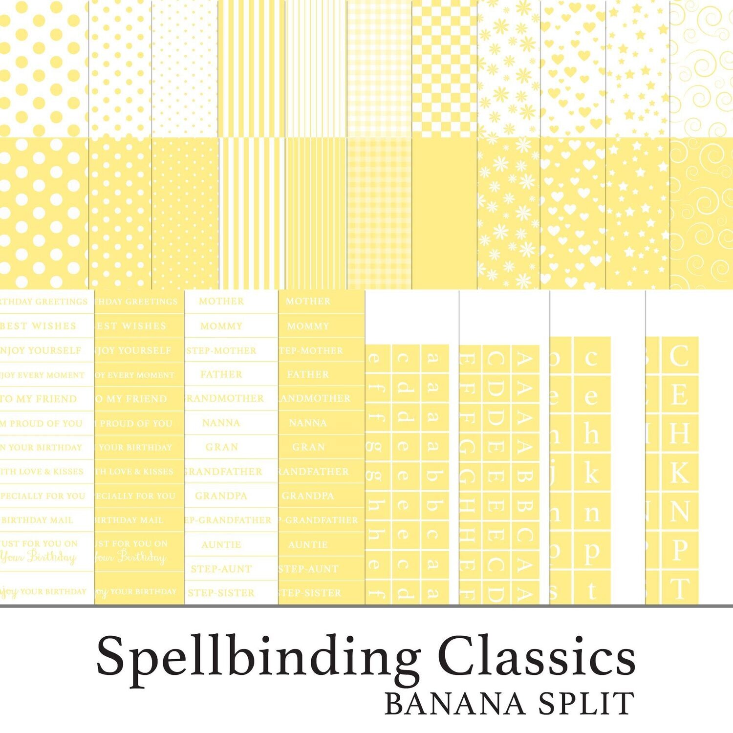 Spellbinding Classics Yellows - Banana Split Digital Kit