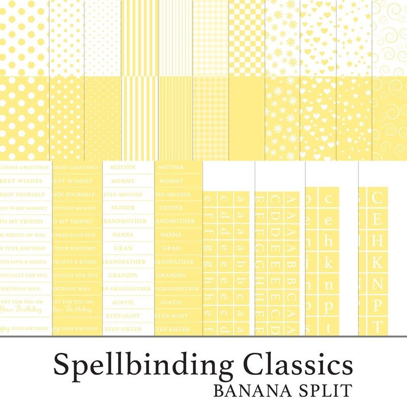 Spellbinding Classics Yellows - Banana Split Digital Kit