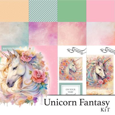 Unicorn Fantasy Digital Kit