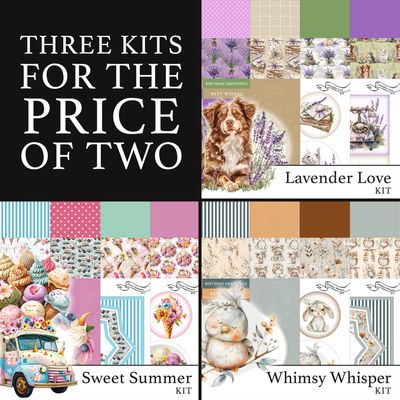 3 for 2 - Lavender Love Digital Kit, Sweet Summer Digital Kit & Whimsy Whisper Digital Kit