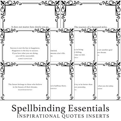 Spellbinding Essentials - 188 Inspirational Quotes Inserts