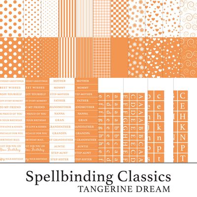 Spellbinding Classics Oranges Tangerine Dream Digital Kit