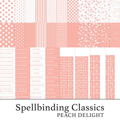 Spellbinding Classics Oranges Peach Delight Digital Kit