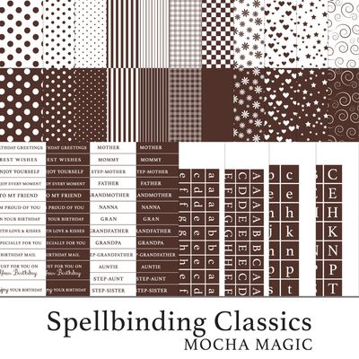 Spellbinding Classics Coffee Browns - Mocha Magic Digital Kit