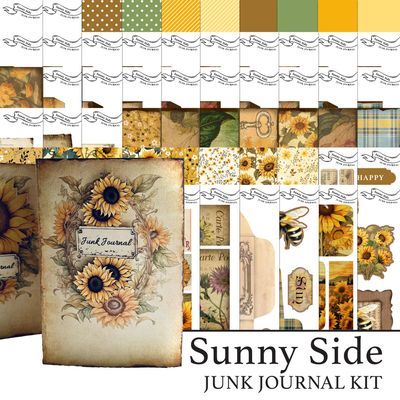 Sunny Side Junk Journal Digital Kit