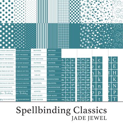 Spellbinding Classics Teals - Jade Jewel Digital Kit