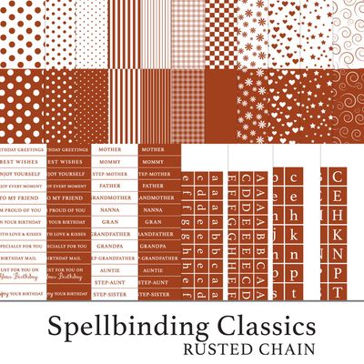Spellbinding Classics Russets - Rusted Chain Digital Kit