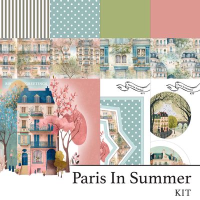 Paris In Summer Digital Kit