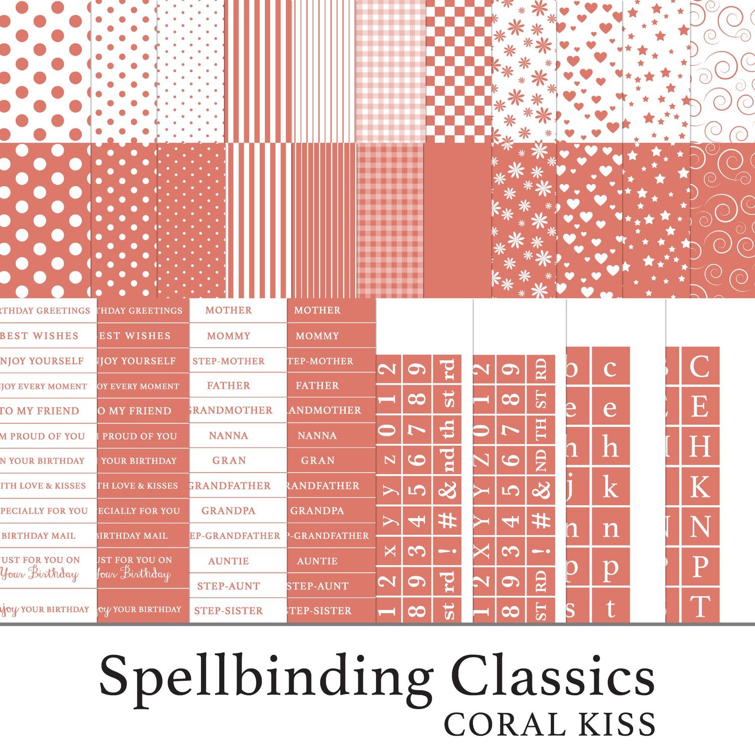 Spellbinding Classics Rich Reds - Coral Kiss Digital Kit