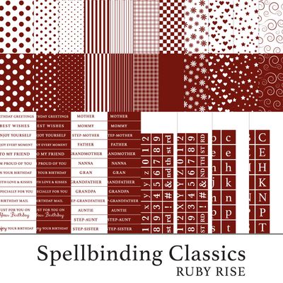 Spellbinding Classics Rich Reds - Ruby Rise Digital Kit