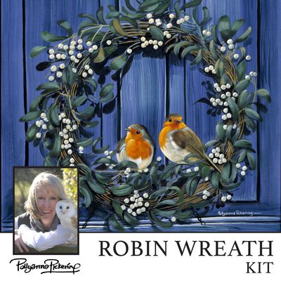 Pollyanna Pickering's Robin Wreath Digital Kit