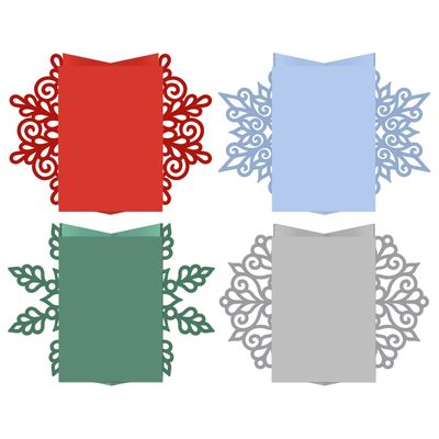 Festive Gatefold Reveal Cards Vol II SVG Files