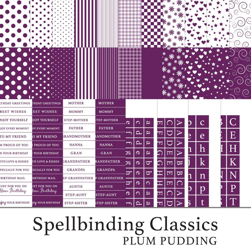 Spellbinding Classics Rich Purples - Plum Pudding Digital Kit