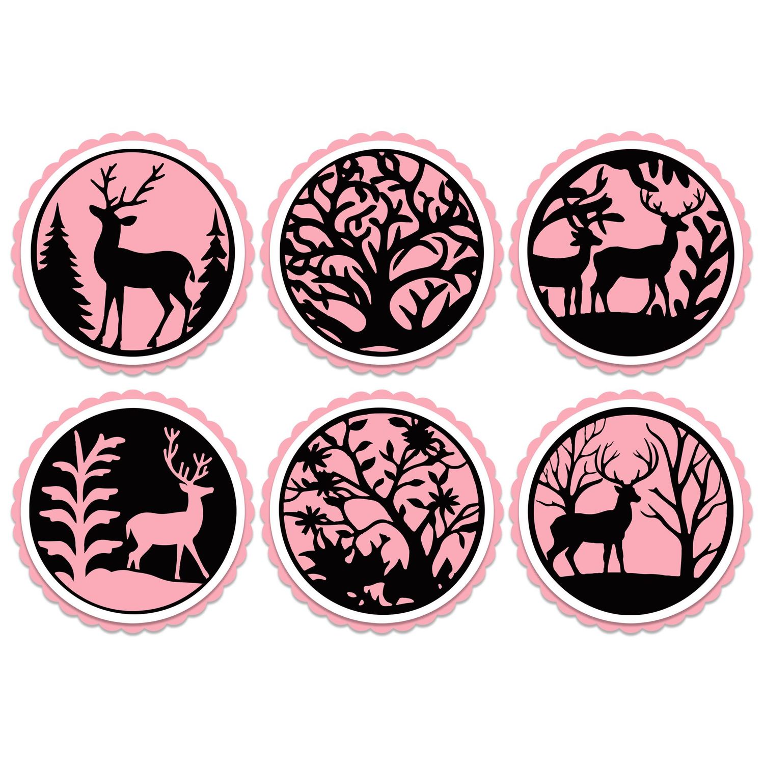 Festive Circular Toppers SVGs Files